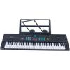 Yubbuio Elektronisches Klavier 61 Tasten Leicht Schlank Musikinstrument Geeignet für Anfänger Multifunktional mit Lautsprechern Mikrofon Standard