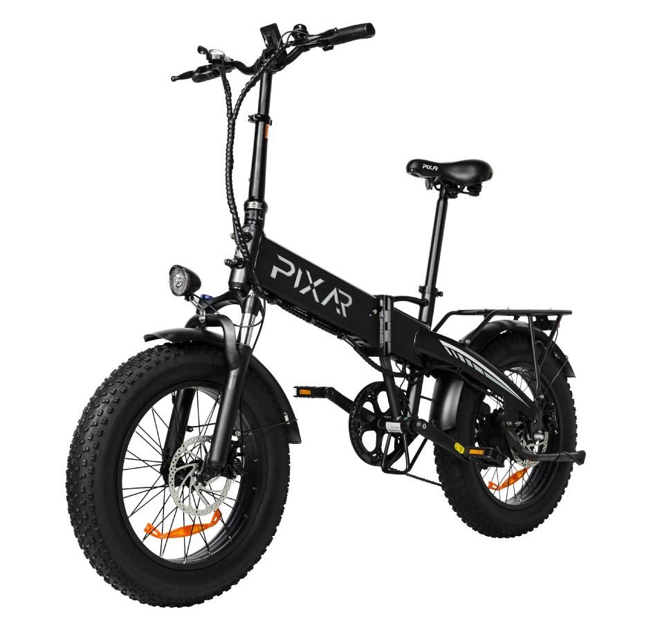 PIXAR Star City Commuting Folding Electric Bicycle 48V15Ah Battery 500W Motor 20 Inch Fat Tires 120kg Load 45-55km Range E-Bike