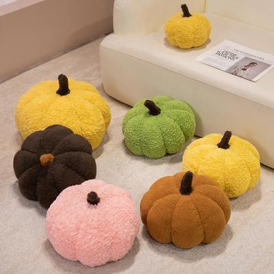 Nordic Style Pumpkin Throw Pillow Plush Toy Doll Pumpkin Doll Home Sofa Pillow Ornament Girl Doll