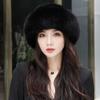 New Women Winter Luxury Knitted Real Mink Fur Bomber Hat Natural Warm Fox Fur Cap Girls Quality Soft 100% Genuine Mink Fur Hats