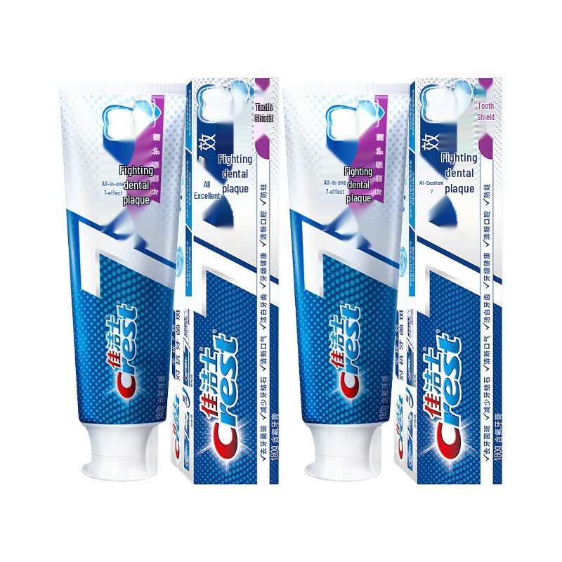 Crest Deep Clean Whitening 7-Effect Anti-Plaque Toothpaste (2 x 180g)