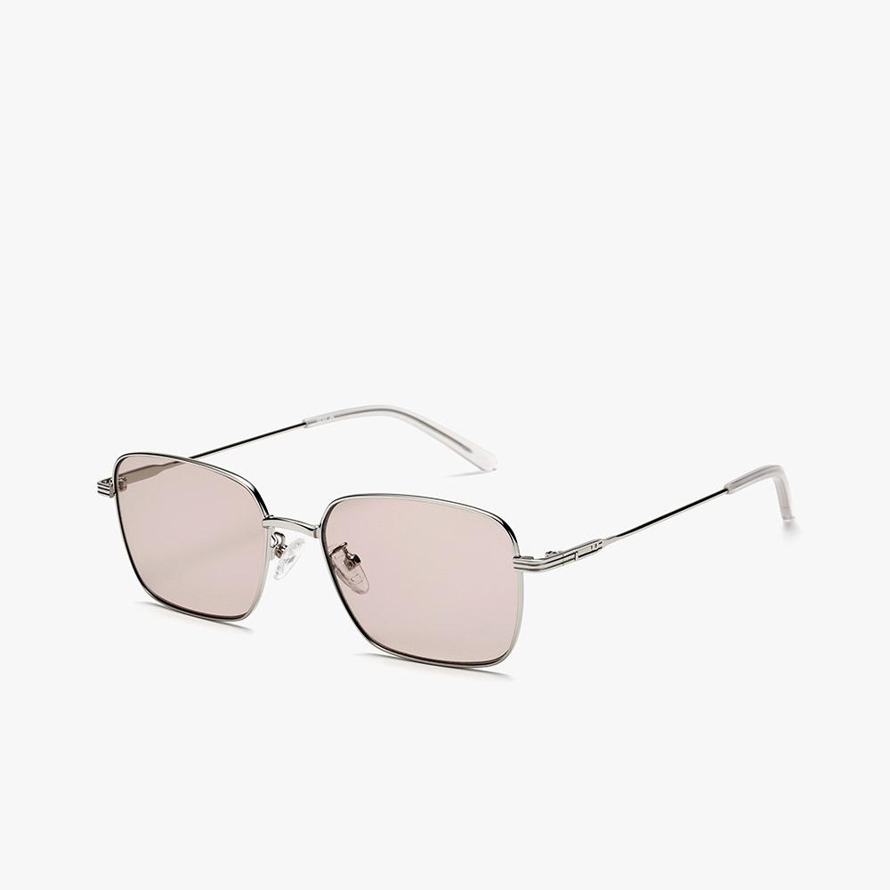 Hwillaaiweeo Metal Sunglasses (Fls7487 Shinysilver/T 55)
