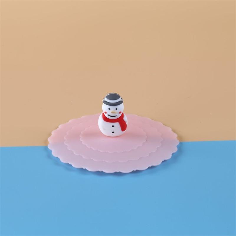 Silicone Universal Wave-shaped Cup Lid Soft Cover Dust-proof Food-grade Mug Daily Student Supplies