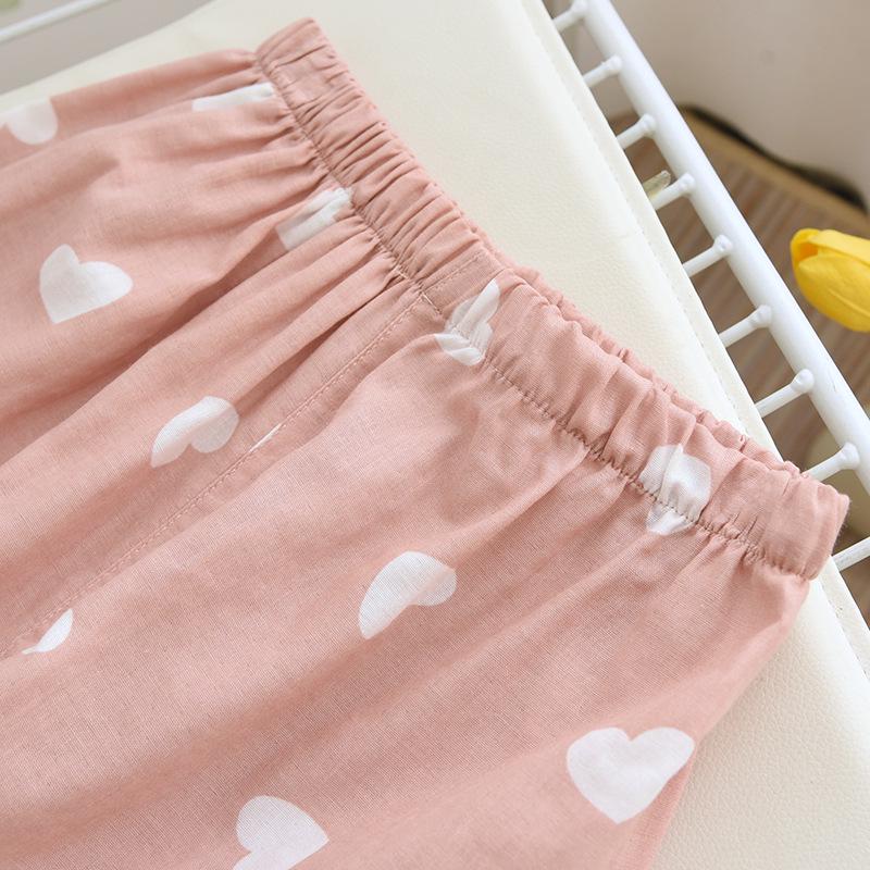 Women's 2023 Summer Cute Short Sleeve Cotton Pajama Set