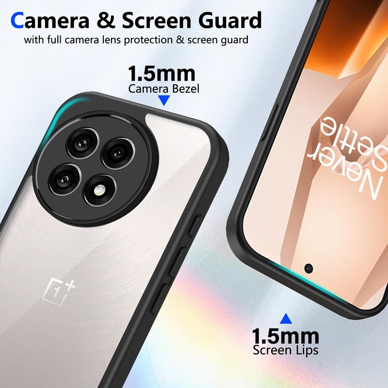 Transparent Silicone Case For OnePlus One Plus Ace 5 3 2 Ace5 Pro Racing Ultra PC Back TPU Bumper Shockproof Phone Cases Cover