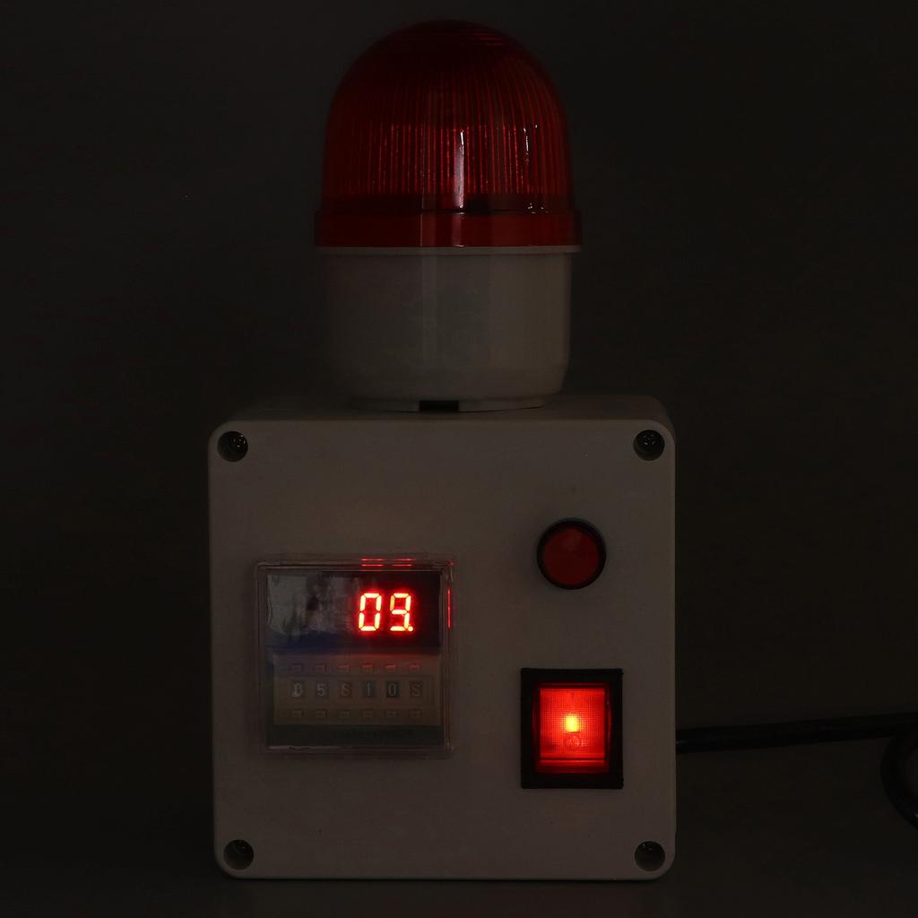 Industrial Alarm Smart Cycle Timing Siren 90‑110 High Decibel Sound Alarm 6 Digits