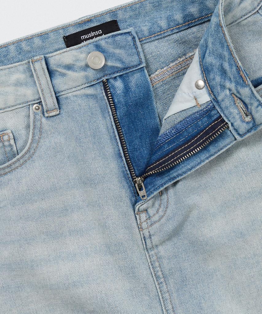 Musinsa Standard Woman Women'S Denim Mini Skirt [Sky Blue]