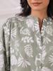 Sage Green Printed Office Shirt