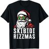 Skibidi Rizzmas Christmas Rizz Santa Claus Charisma Xmas Kid T-Shirt