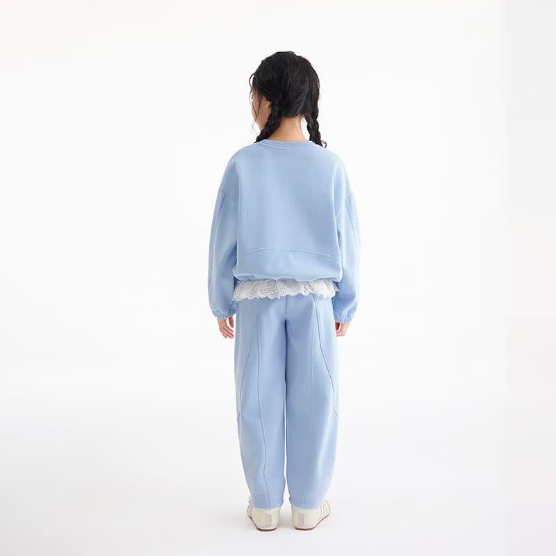 Girls' Sweet Lace Two-Piece Set