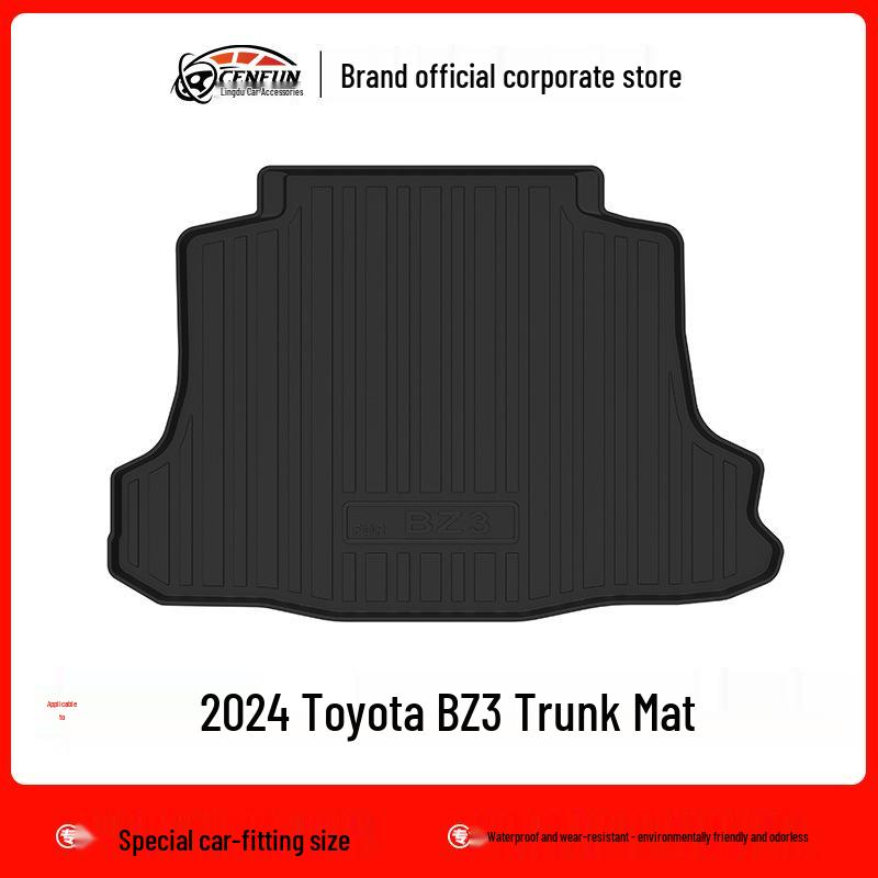 2024 Toyota BZ3 TPE Kofferraummatte: Geruchlos, Umweltfreundlich, Wasserdicht.