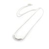 Les Trésors De Lily [M7281] - Silver 'Marbles' Silver Necklace - 18x3 Mm