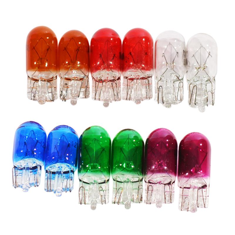 1 Pair Car Halogen Panel Bulb Instrument Lights Auto Indoor 12V 1.2W Dashboard Bulb Auto Interior