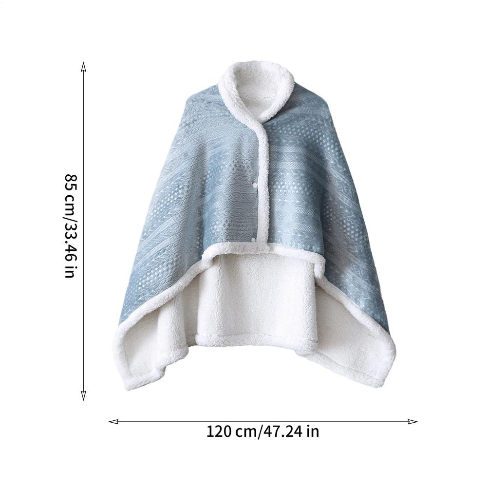 

Пледи-шалі для жінок на ґудзиках, носима ковдра для жінок, дівчат, леді, дружин, матерів, мандрівників, студентів, офісу синій