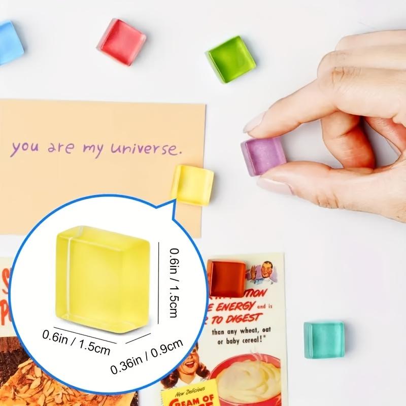 6 Stück Kühlschrankmagnete Bunte Kühlschrankmagnete Schrank Glasmagnete Niedliche Dekorative Magnete für Kühlschrank, Whiteboard, Büro