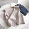 Women's Wool Cardigan Vest: Autumn/Winter Temperament Knit Top