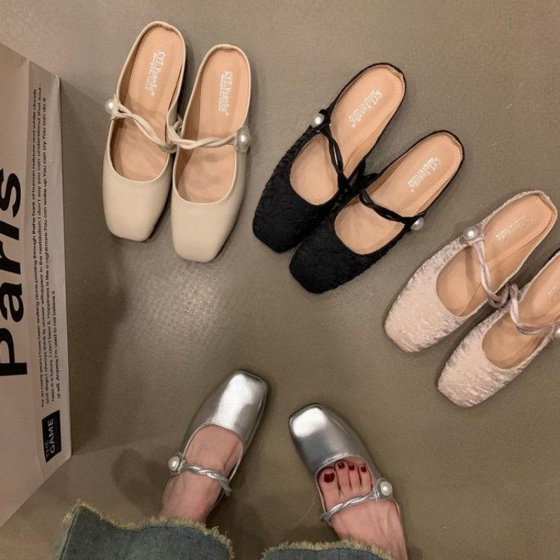 Fashion Korean Style 2024 New Summer Women Shoes Retro Large Size Sandals for Women Fashion Casual Flat Shoes for Women