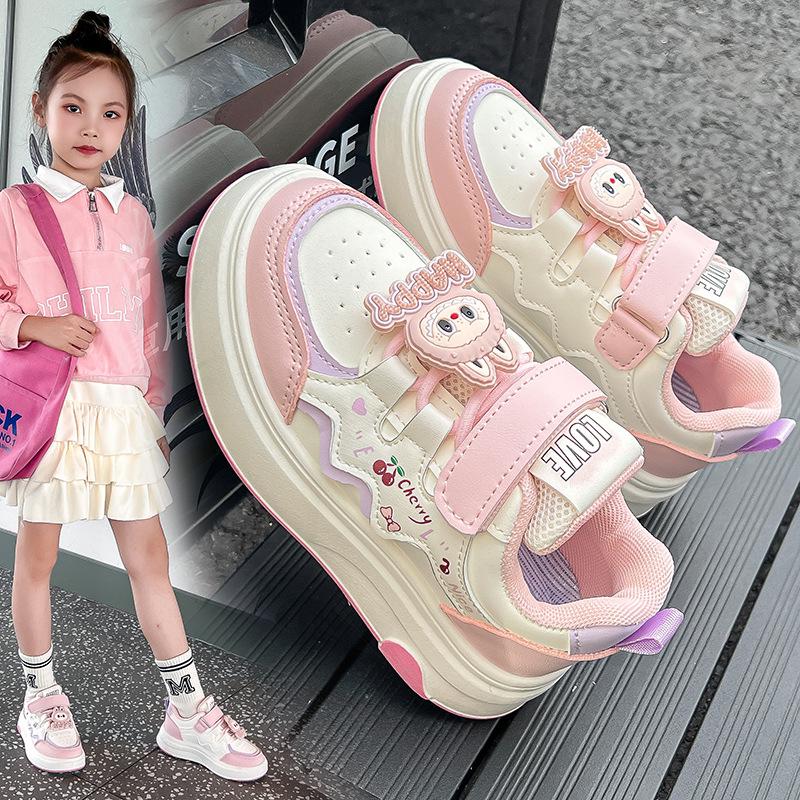 2025 Autumn Girls' Casual Princess Sneakers - Soft Sole Sports Shoes for Middle and Big Kids