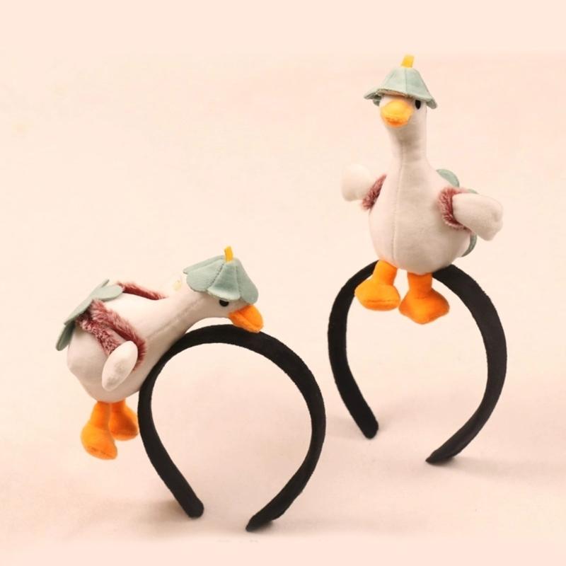 3D-Entenhaarbänder – Foto-Requisiten, auffälliges Haarband, Party-Haarschmuck, lustiges Haarband für Musikfestivals