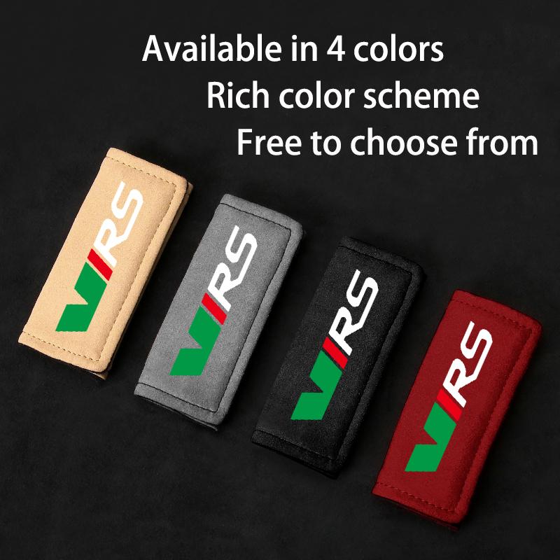 1pc Leather Car Roof Armrest Pull Protection Cover Gloves Door Handle Decoration For Skoda VRS Octavia Kamiq Kodiaq Accessories Lcvr69