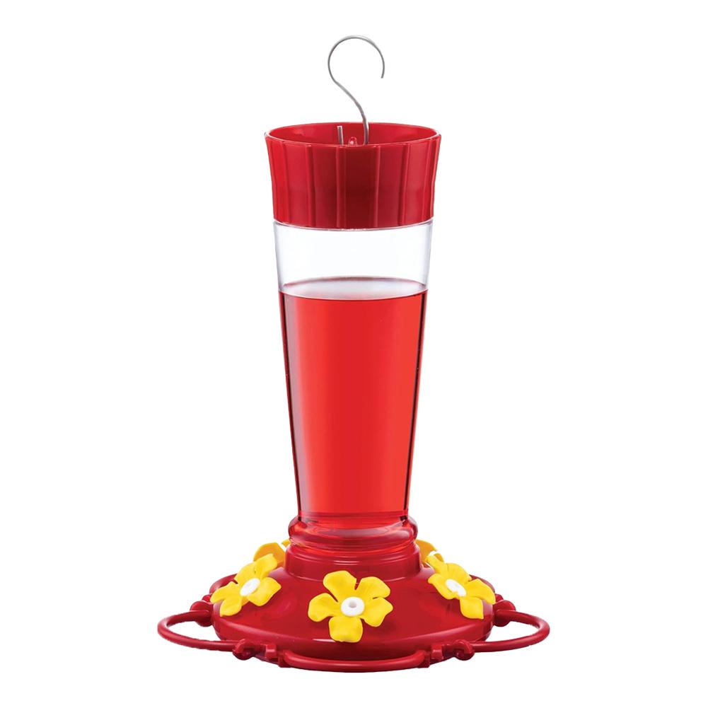 Plastic Hummingbird Feeder with Hook Wild Bird Feeder Large Capacity Outdoor Feeding Tray for Indoor Backyard Patio Decor