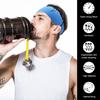 10-1pcs Elastic Headband Quick Dry Sweat Absorption Headdress Anti-slip Running Head Band Breathable for Yoga Running Biking