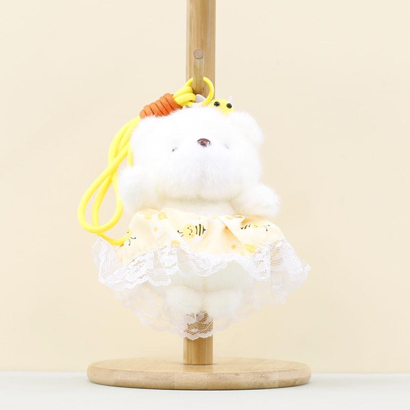 Entzückendes Bären-Plüschtier mit kurzem Flor für Mädchen-Taschen und Sammlerdeko