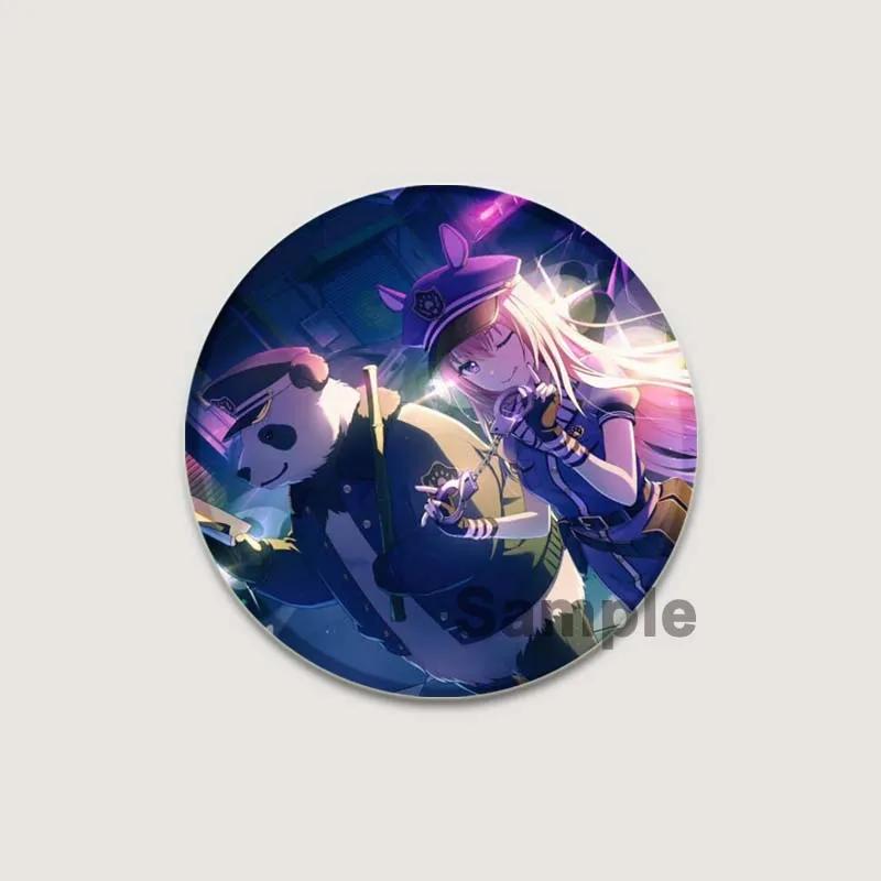 32/44/58mm Project SEKAI Blaszany Pin Okrągły Kreskówkowy Wpinany Broszki na Plecak Ubrania Akcesoria Odznaka Kolekcjonerska Anime Dekoracja Słodki