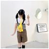 Canvas Shark Pattern Chest Bag Zipper Pack for Sports Workout Fashion Crossbody Chest Bag