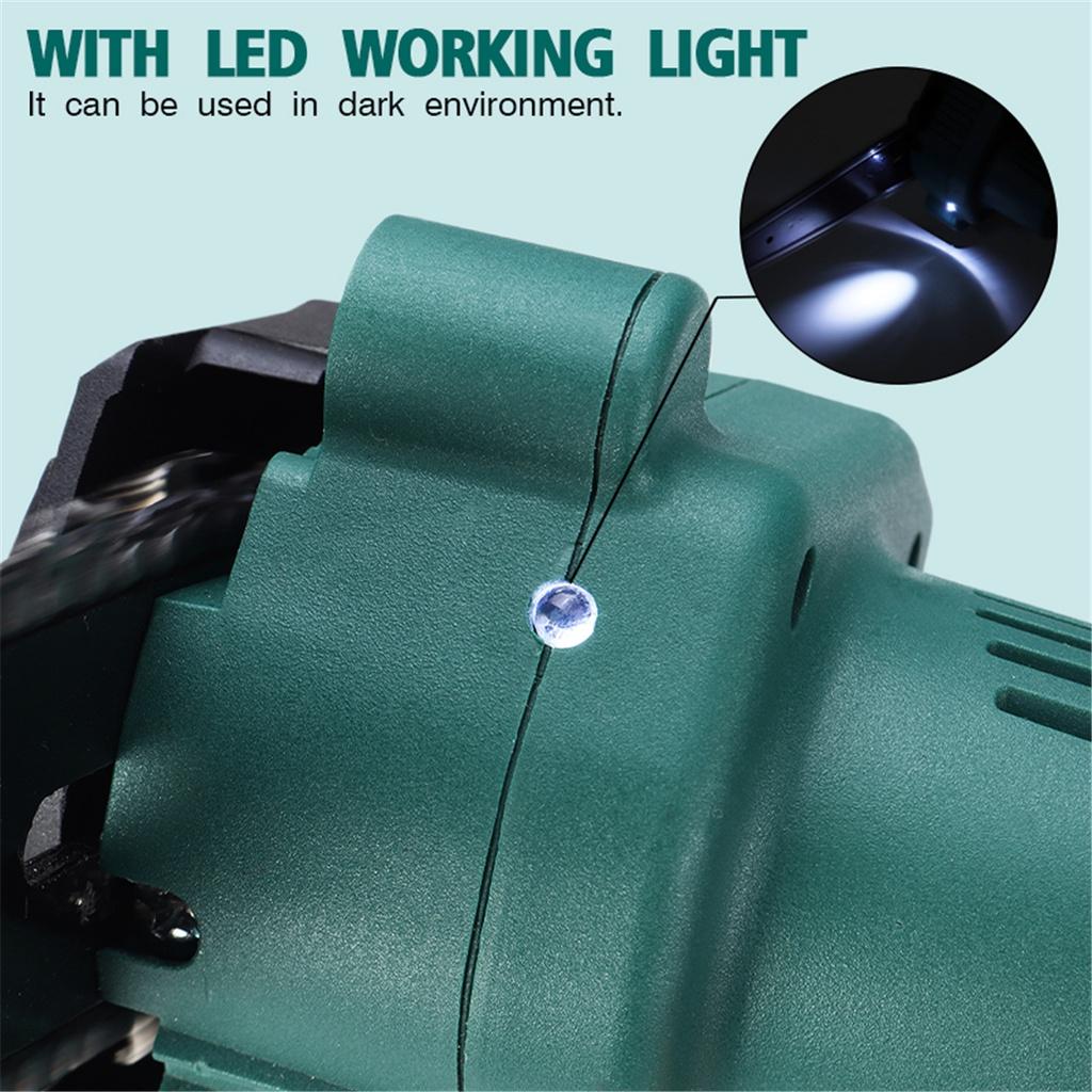 1200W Mini 4palcová dobíjecí elektrická řetězová pila s 1/2 lithium-iontovou baterií Dřevoobráběcí prořezávací pila pro jednu ruku Zahradní nářadí