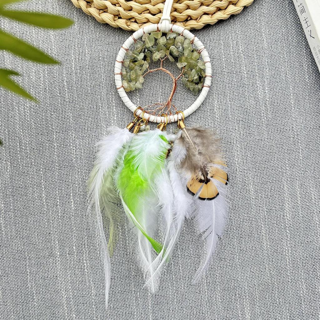 Crystal Tree of Life Car Hanging Ornament - Handcrafted Car Interior Decoration