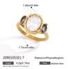 Lightweight Titanium Steel Ring Fade Resistant Hand Jewelry New Zircon Ring  Birthday Gift