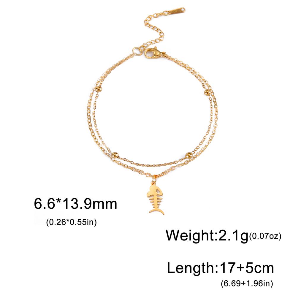 Cazador Cute Cat Kitten Head Bracelet for Women Stainless Steel Animal Double Chain Bracelet On Hand Jewelry Gift Wholesale 2026