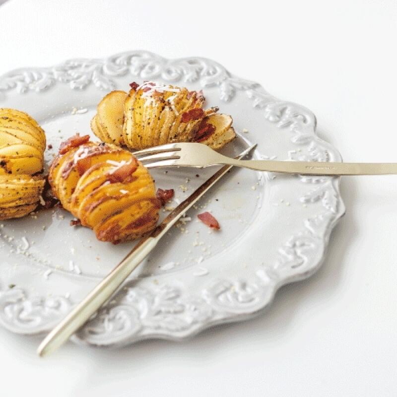 Velo Platinum Titanium Champagne Steak Fork