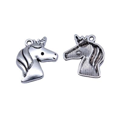 Charms Einhorn Anhänger Vintage Schmuckzubehör QC134