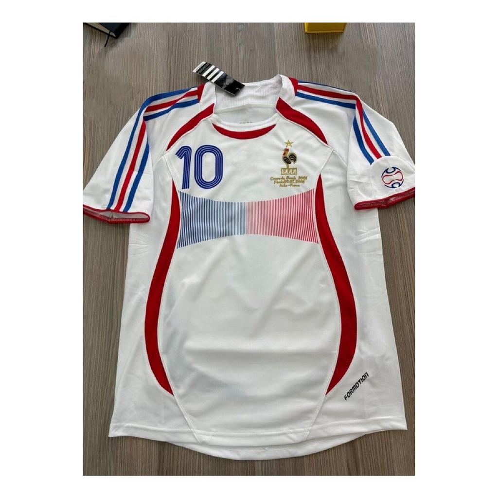 Frankreich 98 WM Zinedine Zidane Ersatztrikot (Weiß)
