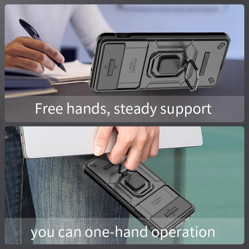 Armor Shockproof Case For OnePlus Nord 4 5G Protective Cover With Ring Magnetic Car Stand Holder Coque Fundas Capa