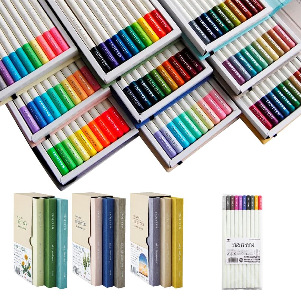Tombo W Colored 100 Colors Color Complete Set Colors from All Natural Pencils, (Book Type), Dictionary, (100 Colors) CI-R100CBAZ