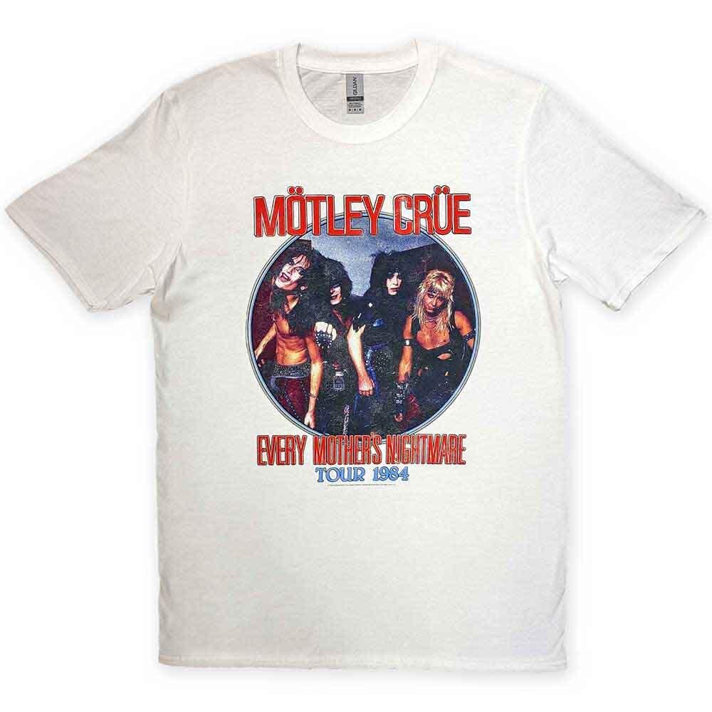 Motley Crue Every Mothers Nightmare T-Shirt White New Unisex T-Shirt XXXXL