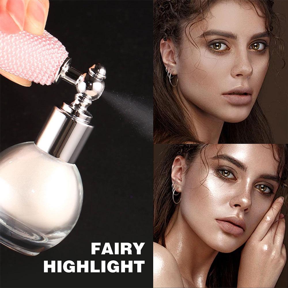 Spray Glitter Corpo Fata Shine Illuminante in Polvere Diamante Alta Lucentezza Polvere Air Bag Lucido High Light Shimmer Trucco Viso Corpo