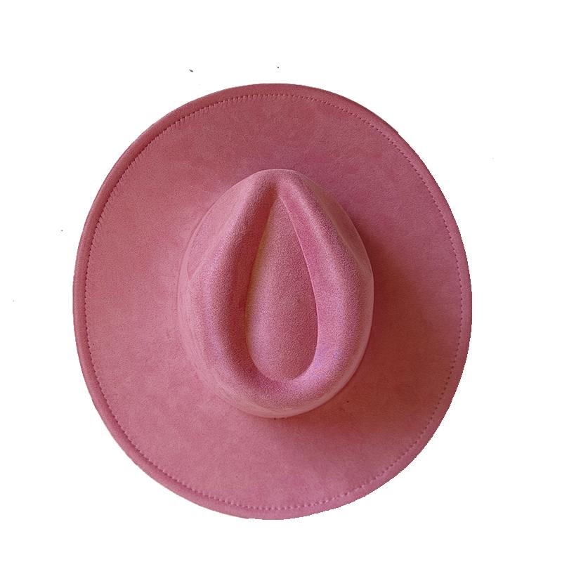 Fedora Suede do Pyrografii Kapelusze Rancherskie Puste Kapelusze Do Wypalania Wielokolorowe Kształt Serca Rondo Unisex Kapelusz Jazzowy Kapelusz Kościelny
