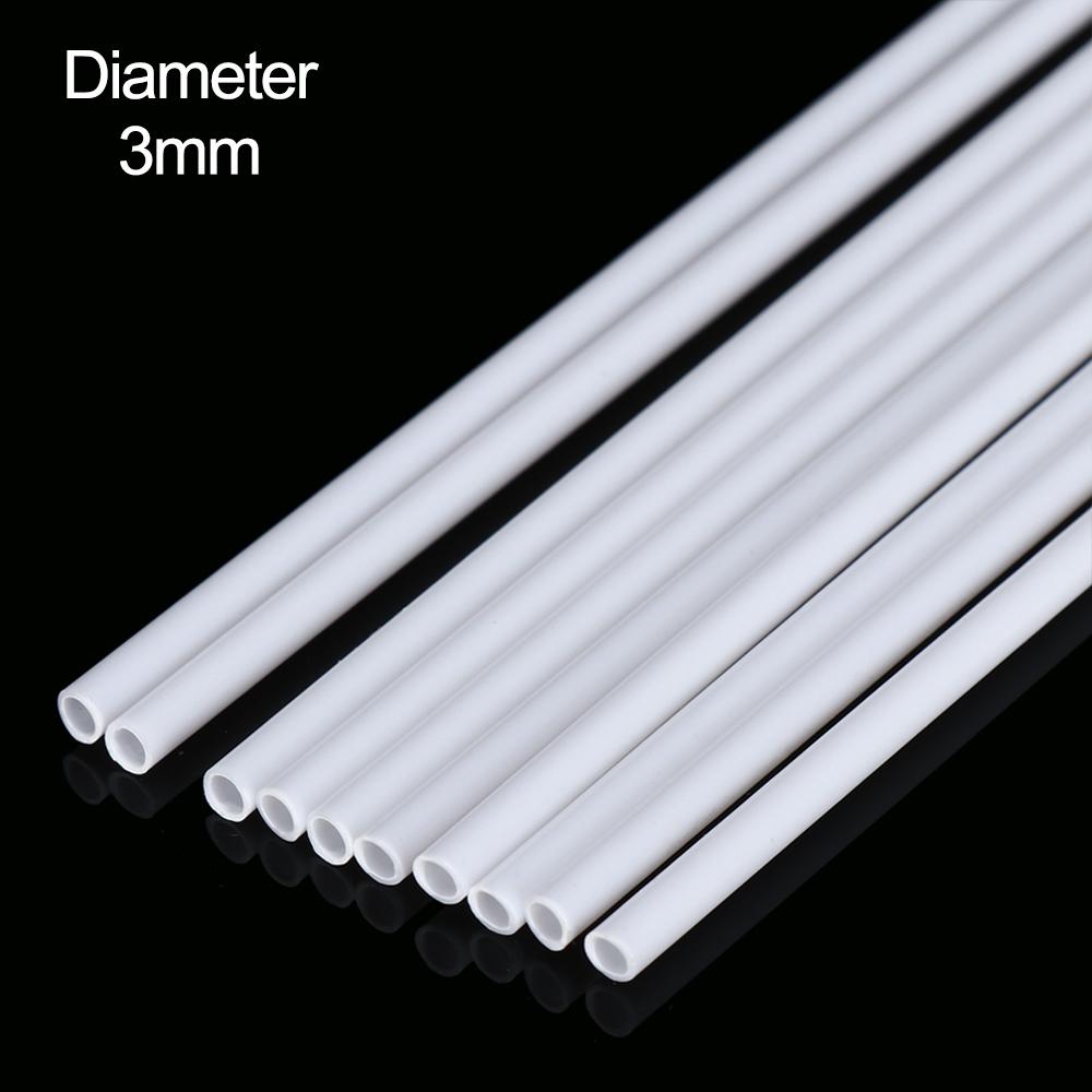 10 sztuk ABS Rura Okrągła Plastikowa Pusta Rura średnica 2mm/2,5mm/3mm/4mm/5mm/6mm/8mm/10mm DIY Ręcznie robione Materiał do stołu piaskowego model