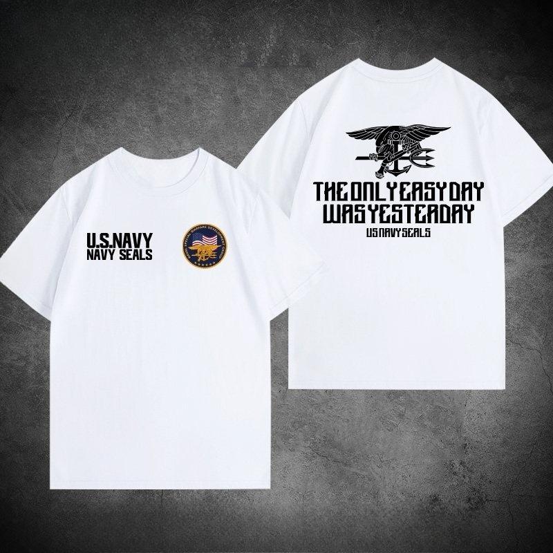 American Navy Seals Themed Tshirt for Military Enthusiasts Style Highquality Unisexs Clothing Women Summer T Shirt