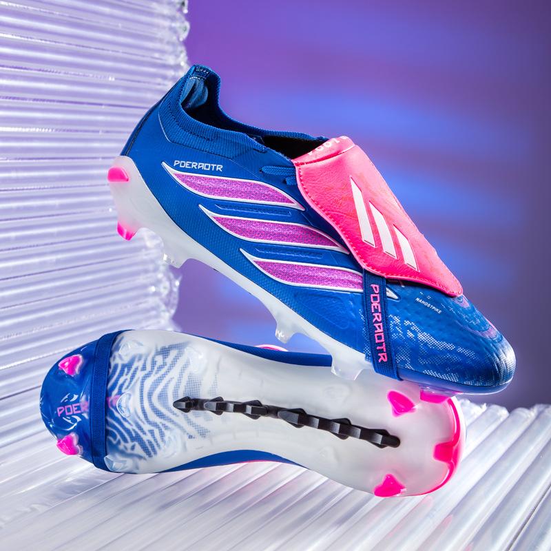 New Football Shoes Adult Ag Spikes Men'S And Women'S Flip Tongue Student Grass Actual Combat Anti-Skid Training Football Shoes