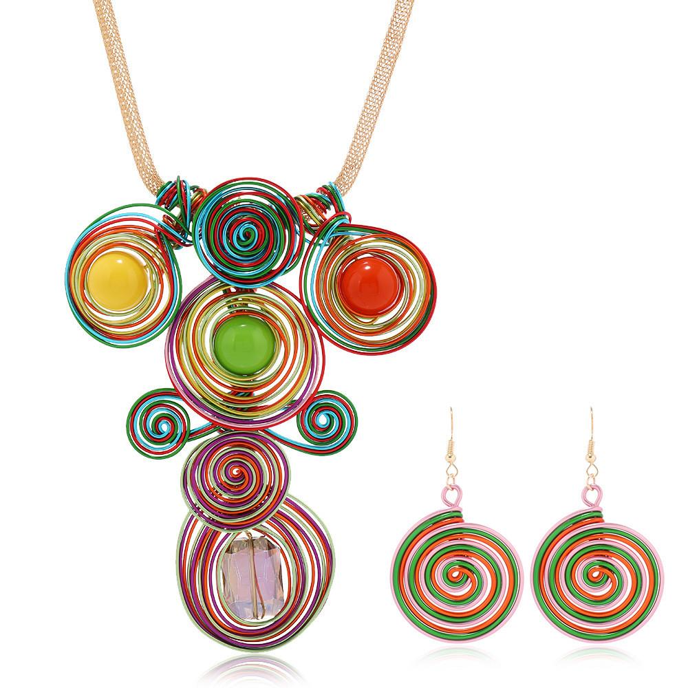 Set Jewelry Stylish With Crystals And Natureinspired Flower Motifs For Men And Women