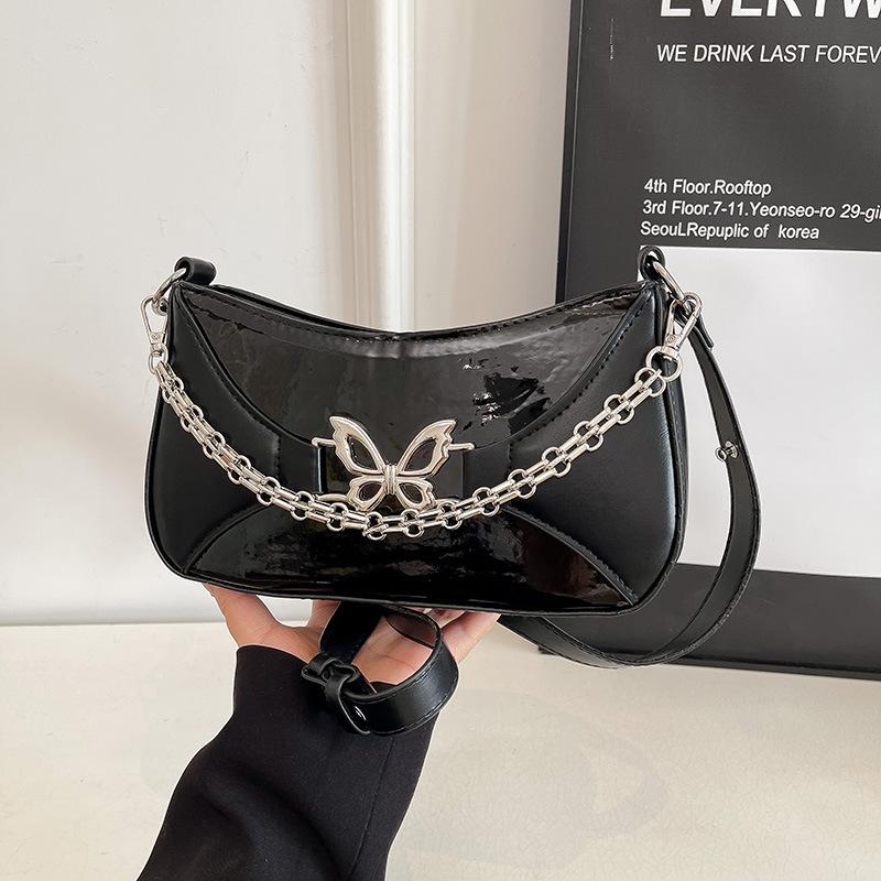 

Y2k Бабочка Женские Квадратные Сумки на Плечо Для Поездок Крутые Горячие Девушки Phe Сумка Под Мышку Повседневные Женские Сумки Через Плечо Кошелек чёрный