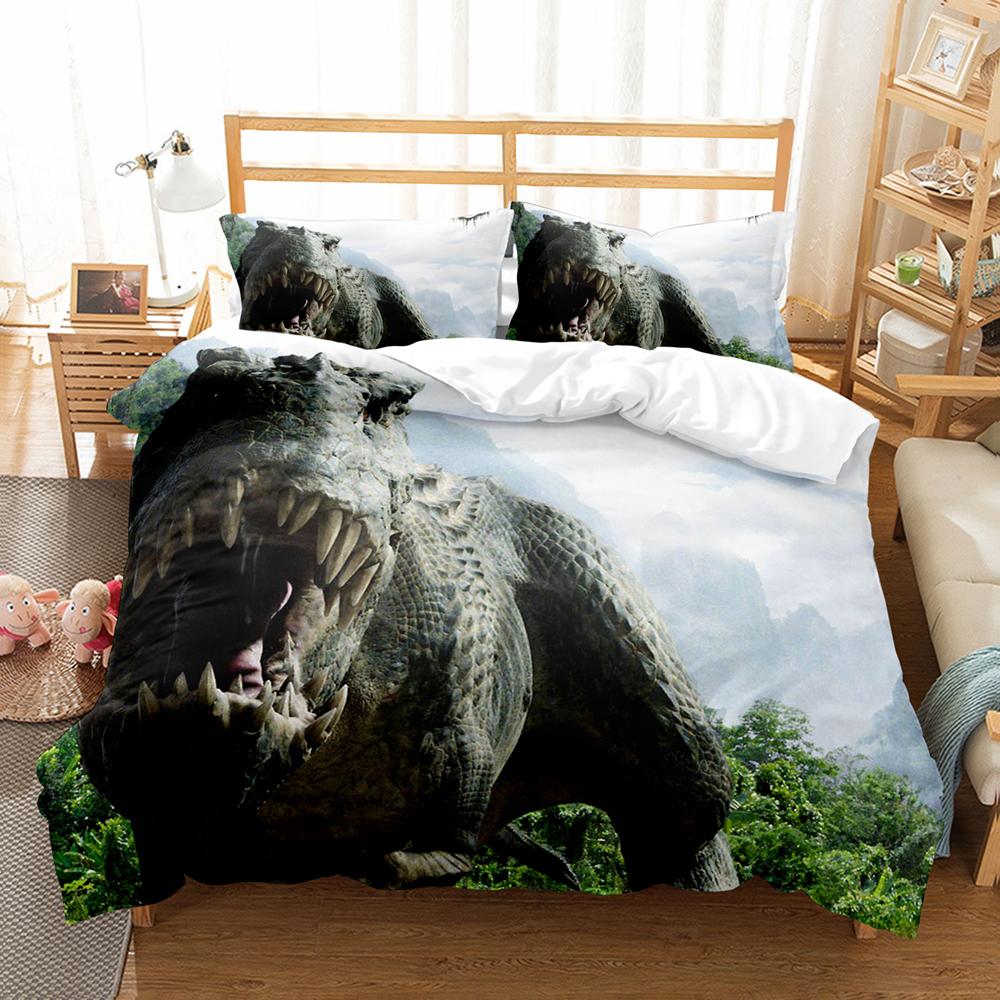 Animal Dinosaur 3D Print Bedding Set Scenery Comforter Luxury Duvet Cover Set Home Textile Decor Full Queen King Single Size Boy