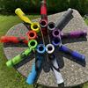 1 Pair Bike Motorcycle Handlebar Grips Soft Rubber Non-Slip Shock Absorbing Colorful Cycling Grips Christmas Thanksgiving Gift