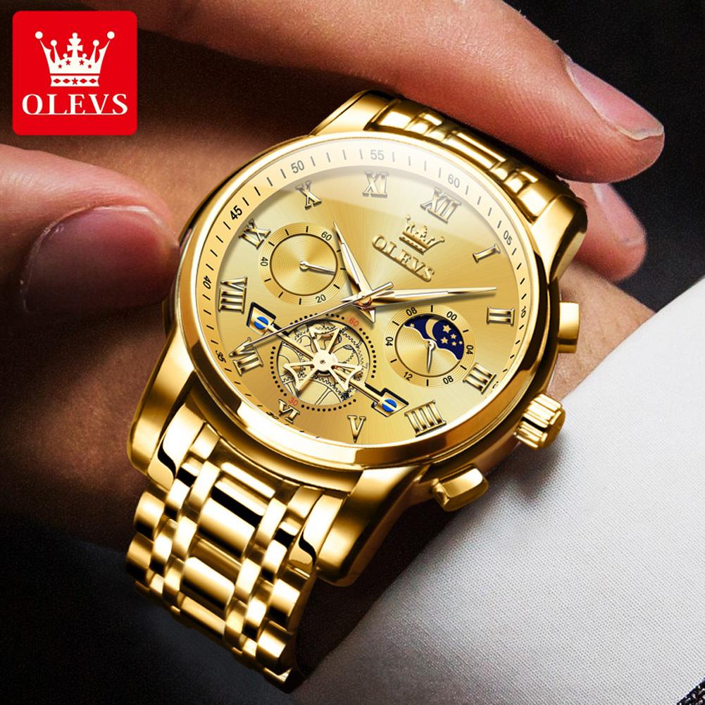 OLEVS Brand Watch Waterproof Quartz Watch Night Light Non Mechanical Men's Watch Men's 2859