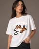 Unisexs Fashionable Cartoonprint Shortsleeve Tshirt Comfortable Summer Top Plus Size Roundneck Shirt Streetwear